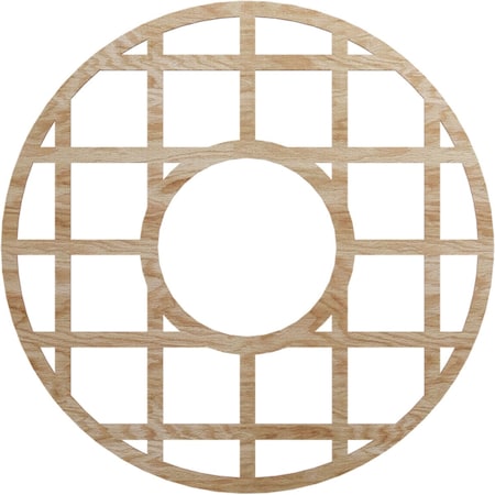 Ekena Millwork O'Neal Wood Fretwork Pierced Ceiling Medallion, Red Oak, 34"OD x 12 3/8"ID x 3/8"T CMWP34X34X0375ONRO
